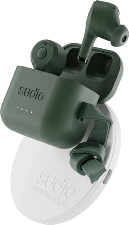 Sudio Ett helt trådløse in-ear hodetelefoner bundle (grønn)