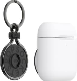 Popsockets Apple AirPods holder med nøglering (hvid/sort)