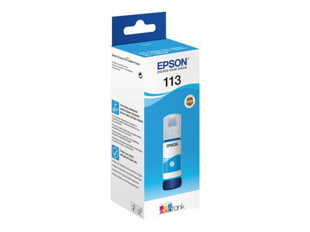 Epson EcoTank 113 - cyan - original - blekkrefill