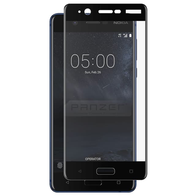 Panzer Curved glassbeskyttelse for Nokia 5 (sort)