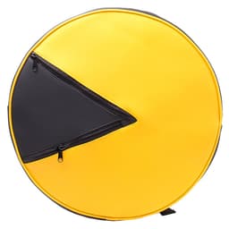 Pac-Man formet rygsæk (gul/sort)