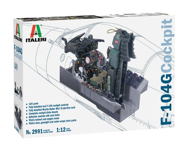 ITALERI 1:12 - F-104G cockpit