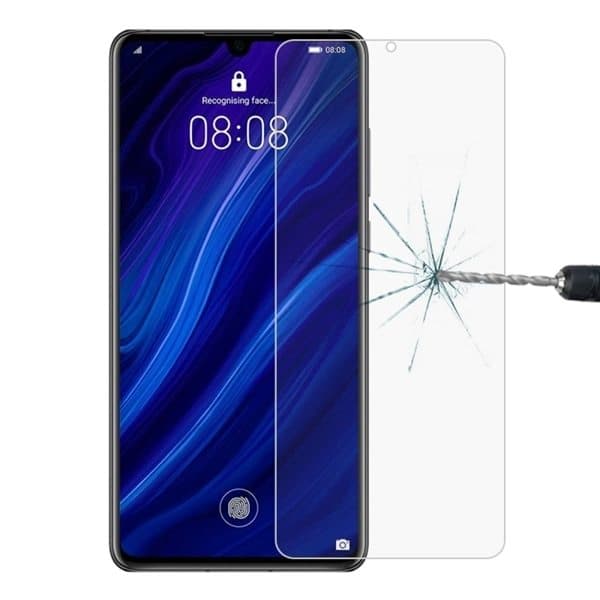 HÃ¤rdad skÃ¤rmskydd i glas till Huawei P30