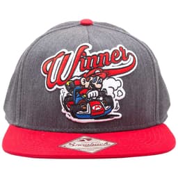 Nintendo Mario Kart Winner keps (grå/röd)