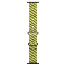 Apple Watch 42 mm check vävt nylonarmband (oliv)