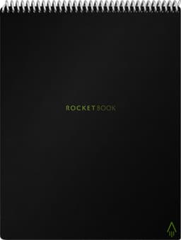 Rocketbook Flip Letter gjenbrukbar notatblokk A4 (infinity black)
