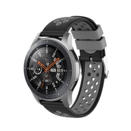 Rannekoru Silikoni Samsung Gear S3 Frontier / Classic Musta / Harmaa