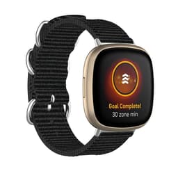 Rannekoru Fitbit Sense / Versa 3 Musta (S)