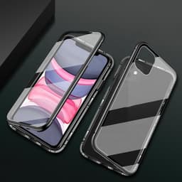 Kaksipuolinen magneettinen suojakuori iPhone 12 Pro 6.1 tuumalle, karkaistu lasi
