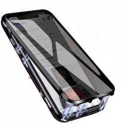 Dobbeltsidet magnetisk cover til iPhone 12 (6,1 tommer) med hærdet glas