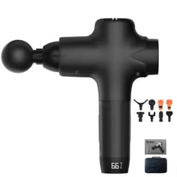 Hierontapistooli 8 vaihdettavalla hierontapäällä Musta