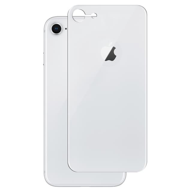 Panzer Curved Silicate skjermbeskytter Back iPhone 6/7/8/SE Gen. 2 (sølv)