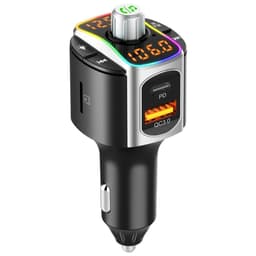 Bluetooth FM-sender med USB-biloplader PD / QC3.0