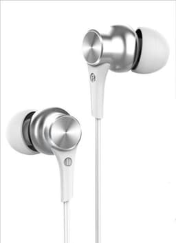 Trådade In-ear-hörlurar med mikrofon Vit