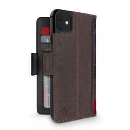 Twelve South iPhone 11 Etui BookBook Ekte Skinn Löstagbart Deksel Brun