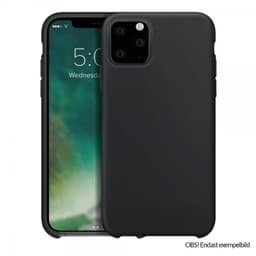 XQISIT iPhone 12/iPhone 12 Pro Kuori Silikoniii Case Musta