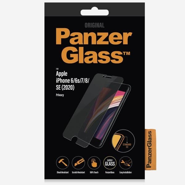 iPhone 6/6S/7/8/SE Skärmskydd Privacy Standard Fit