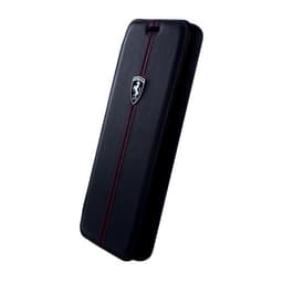 Ferrari Vertical Stripe Etui till Samsung Galaxy S9 Plus Ekte Skinn Svart