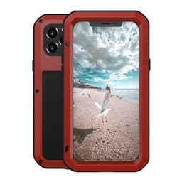 Love Mei iPhone 12 Pro Suojakuori Powerful Case Punainen