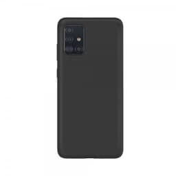 XQISIT Samsung Galaxy A51 Deksel Silikoni Case Svart