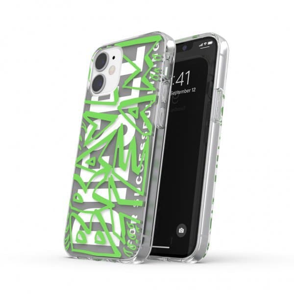 Diesel iPhone 12 Mini Skal Snap Case Clear AOP Black/Green - Elgiganten