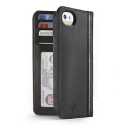 Twelve South iPhone 5 / 5S / SE 2016 Etui BookBook Ægte Læder Sort