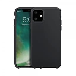 XQISIT iPhone 11 Kuori Silikoniii Musta