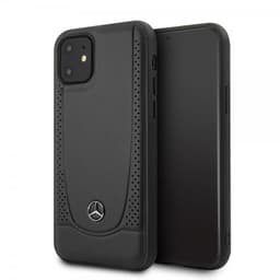 Mercedes Benz iPhone 11 Skal Logo Perforerad Svart