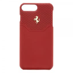 Ferrari iPhone 7/8 Plus Kuori Aito Nahka Lusso Punainen