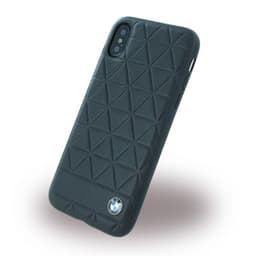 BMW Deksel till iPhone X/Xs Ekte Skinn Hexagon Svart