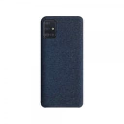 XQISIT Samsung Galaxy A51 Skal Textile Case Navy Blue