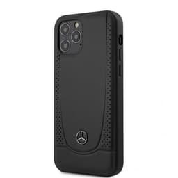 Mercedes Benz iPhone 12/iPhone 12 Pro Suojakuori Perforoitu Musta