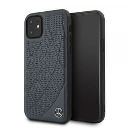 Mercedes Benz iPhone 11 Suojakuori Perforoitu MörkSininen