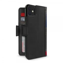 Twelve South iPhone 11 Etui BookBook Ægte Læder Löstagbart Cover Sort