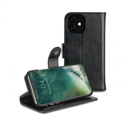 XQISIT iPhone 11 Etui Eman Wallet Löstagbart Deksel Svart