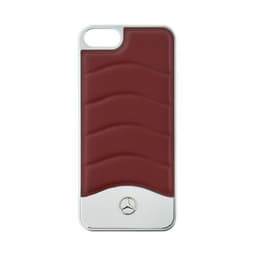Mercedes Benz iPhone 5/5S/SE 2016 Deksel HardPlast VågMønster Rød
