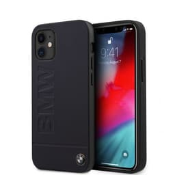BMW iPhone 12 Mini Suojakuori Logo Kaiverrettu Navy