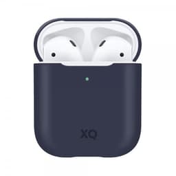 XQISIT AirPods (1/2) Kuori Silikoniii Case Sininen