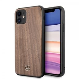 Mercedes Benz iPhone 11 Deksel Wood Line Walnut