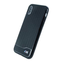 BMW Deksel till iPhone X/Xs AirSkin Karbonfiberlook TPU Svart
