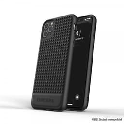 Diesel iPhone 12 Mini Suojakuori Moulded Case Premium Leather Studs Musta