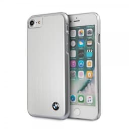 BMW iPhone 7/8/SE Deksel HardPlast AirSkin Logo Sølv