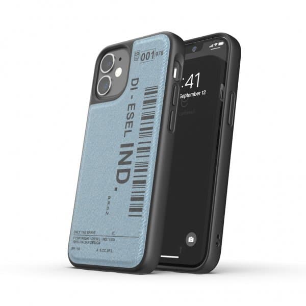 Diesel iPhone 12 Mini Skal Moulded Case Denim Svart