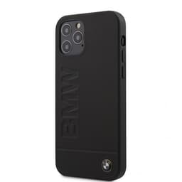BMW iPhone 12/iPhone 12 Pro Suojakuori Logo Kaiverrettu Musta