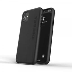 Diesel iPhone 11 Cover Moulded Case Premium Leather Wrap Sort