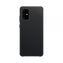 XQISIT Samsung Galaxy S20 Plus Kuori Silikoniii Case Musta