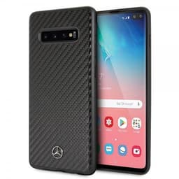 Mercedes Benz Samsung Galaxy S10 Plus Deksel Karbonfibertekstur Mercedes Logo Svart