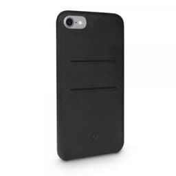 Twelve South iPhone 7/8/SE Kuori Relaxed Leather Aito Nahka Korttitasku Musta