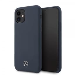 Mercedes Benz iPhone 11 Deksel Silikoni Cover MörkBlå