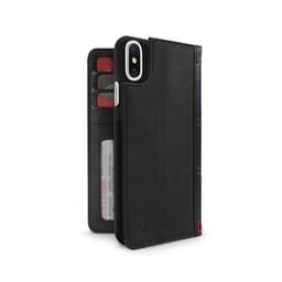 Twelve South iPhone Xs Max Etui BookBook Ekte Skinn Löstagbart Deksel Svart